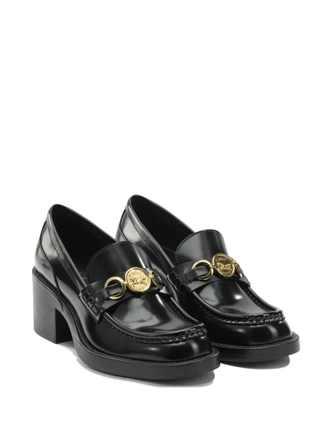 Chloé medallion heeled loafers - Black - zdjęcie produktu nr 2