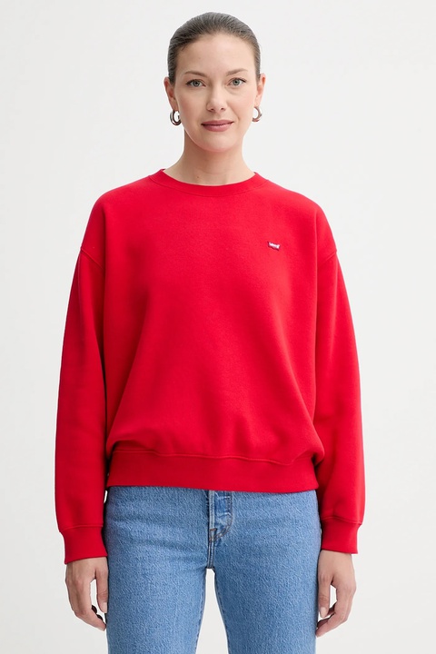 Levi's bluza damska kolor czerwony gładka 002AJ - zdjęcie produktu nr 1