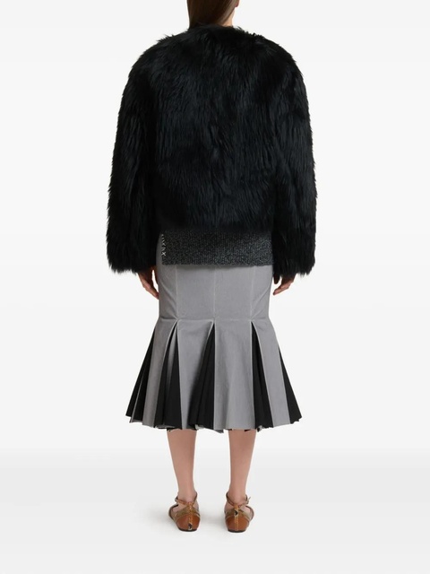 Marni shearling fluffy jacket - Black - zdjęcie produktu nr 2