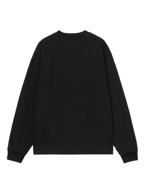 Carhartt WIP heart-logo patch long-sleeve sweatshirt - Black - zdjęcie produktu nr 1