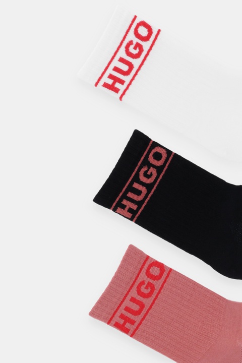 HUGO skarpetki 3-pack damskie kolor biały 50517669 - zdjęcie produktu nr 1
