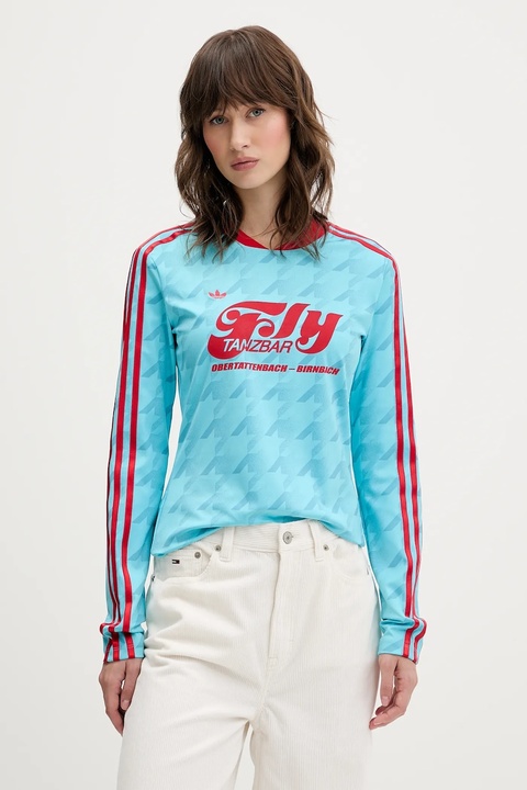 adidas Originals longsleeve Footie Aop Ls kolor niebieski JW0271 - zdjęcie produktu nr 1