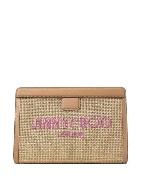 Jimmy Choo Avenue clutch bag - Brown - zdjęcie produktu nr 1
