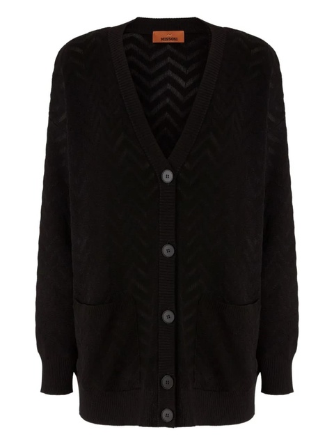 Missoni V-neck cardigan - Black - zdjęcie produktu nr 1