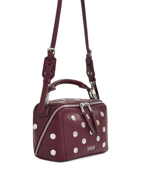 Essentiel Antwerp Imona stud-embellished shoulder bag - Red - zdjęcie produktu nr 2