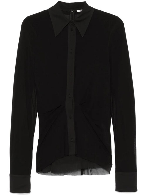 Jil Sander crepe shirt - Black - zdjęcie produktu nr 1