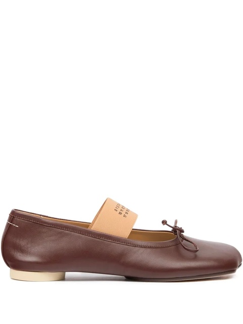 MM6 Maison Margiela Anatomic Numeric ballet flats - Brown - zdjęcie produktu nr 1