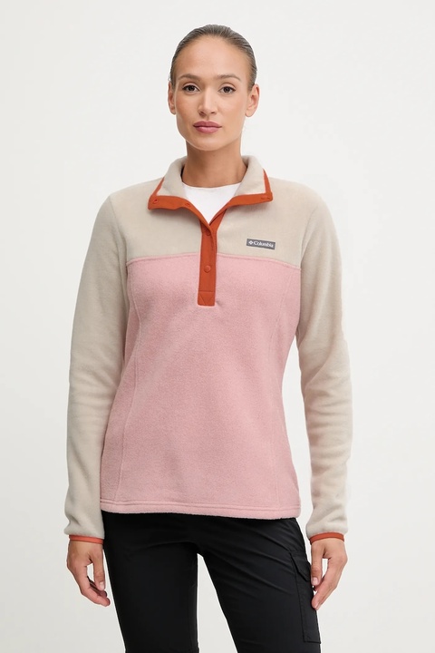 Columbia bluza sportowa Benton Springs kolor beżowy wzorzysta 2085651 - zdjęcie produktu nr 1