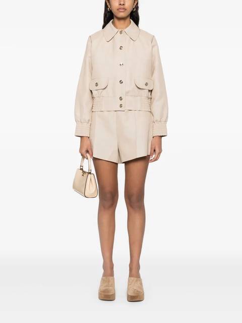 Maje raglan-sleeve bomber jacket - Neutrals - zdjęcie produktu nr 1