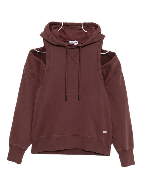 Jean Paul Gaultier cut-out hoodie - Red - zdjęcie produktu nr 1