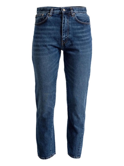 TOTEME five-pocket logo-patch jeans - Blue - zdjęcie produktu nr 1