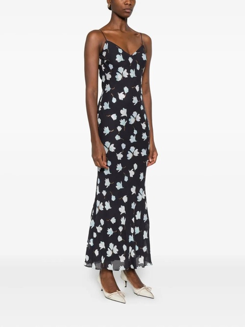 Self-Portrait floral midi dress - Blue - zdjęcie produktu nr 2