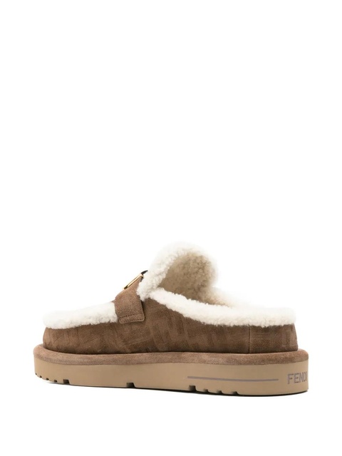FENDI suede slippers - Brown - zdjęcie produktu nr 2