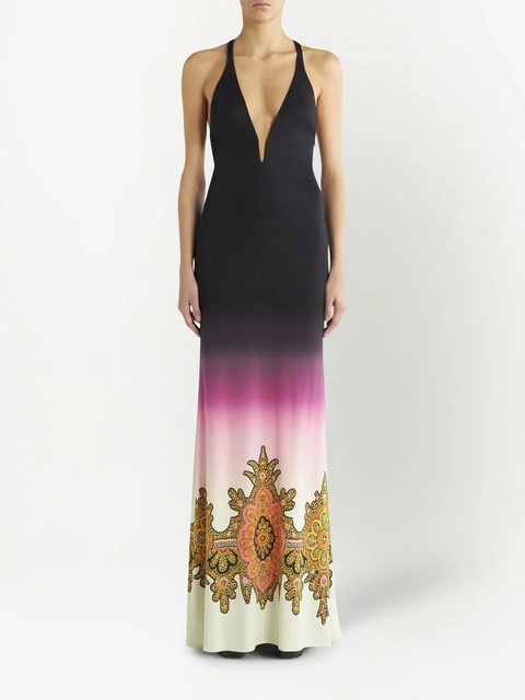 ETRO ombré maxi dress - Black - zdjęcie produktu nr 2