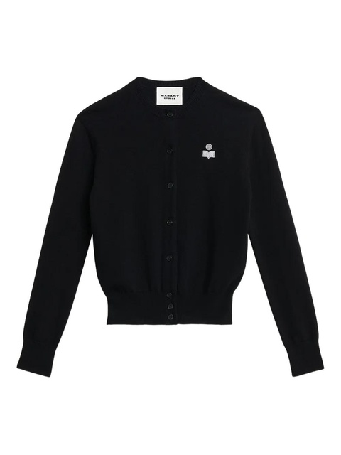 MARANT ÉTOILE Mona embroidered cardigan - Black - zdjęcie produktu nr 1
