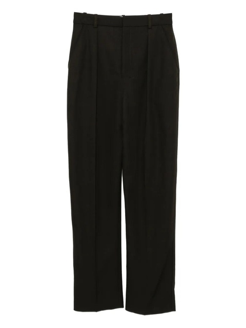 LEMAIRE pleated straight-leg trousers - Brown - zdjęcie produktu nr 1