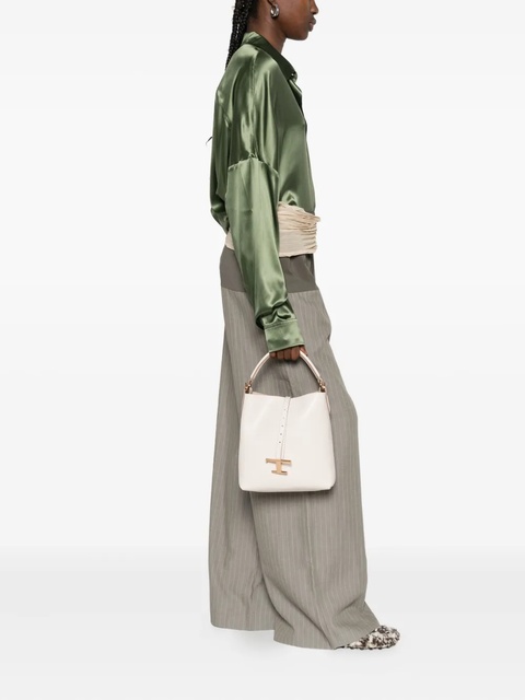 Tod's mini T Timeless leather bucket bag - Neutrals - zdjęcie produktu nr 2