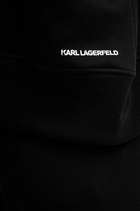 Karl Lagerfeld spodnie dresowe damskie kolor czarny z aplikacją A3W10009 - zdjęcie produktu nr 1