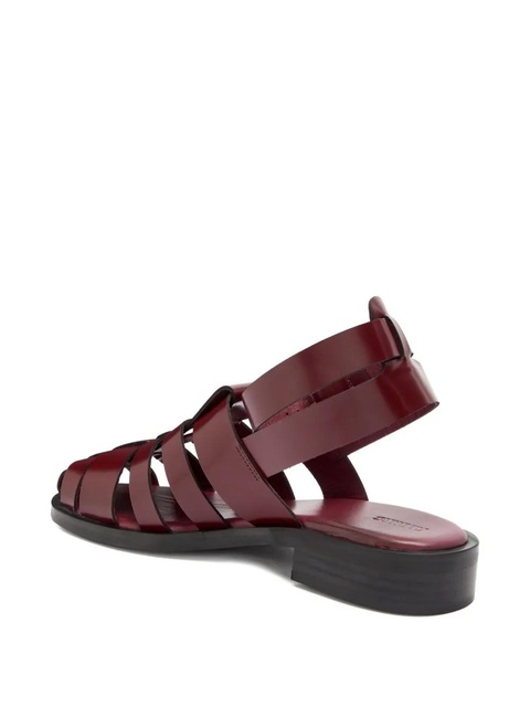 ALOHAS Perry leather buckled sandals - Red - zdjęcie produktu nr 2