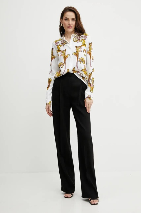 Versace Jeans Couture koszula damska kolor biały regular z kołnierzykiem klasycznym 78HAL2P1 NS634 - zdjęcie produktu nr 2