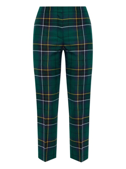 Alexander McQueen plaid wool trousers - Green - zdjęcie produktu nr 1
