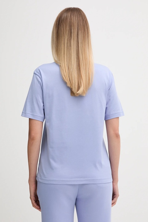 Lacoste t-shirt bawełniany damski kolor niebieski TF7215 - zdjęcie produktu nr 2