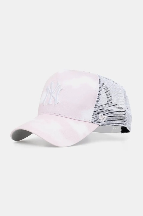 47 brand czapka z daszkiem MLB New York Yankees kolor różowy wzorzysta B-ITCDT17PTP-PK - zdjęcie produktu nr 1
