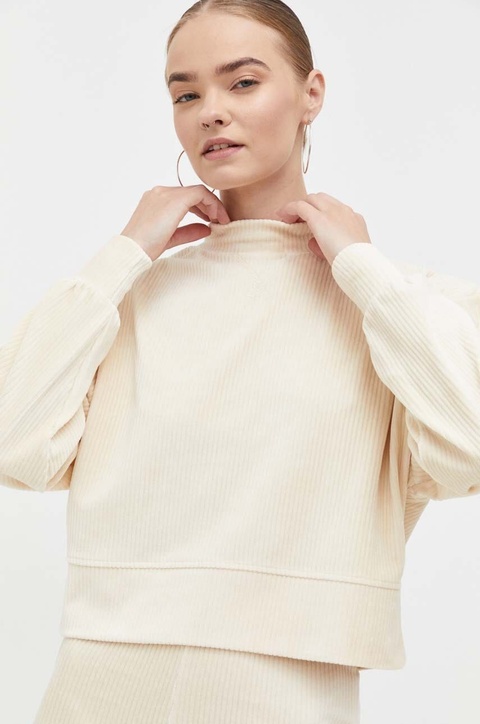 Billabong bluza damska kolor beżowy gładka - zdjęcie produktu nr 1