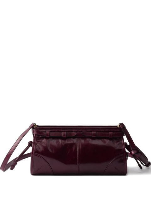 Prada Bonnie buckle-fastening leather shoulder bag - Red - zdjęcie produktu nr 1