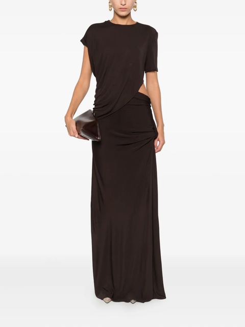 Christopher Esber twisted cut-out maxi dress - Brown - zdjęcie produktu nr 1