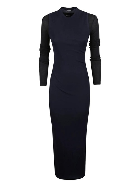 Jil Sander long-sleeve maxi dress - Blue - zdjęcie produktu nr 2