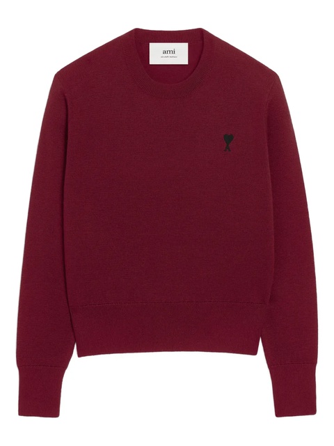AMI Paris heart-embroidered wool sweater - zdjęcie produktu nr 1