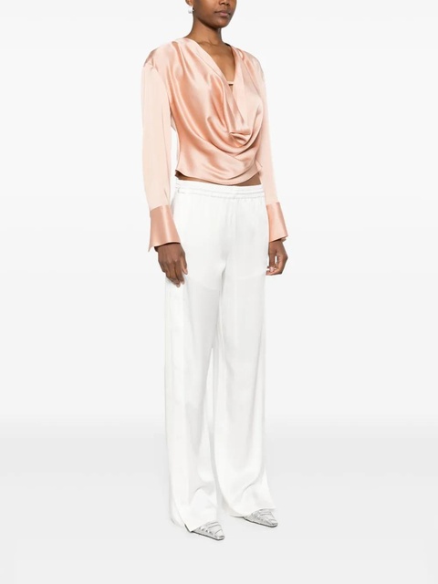 Blumarine satin trousers - White - zdjęcie produktu nr 2
