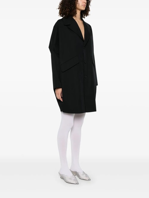 MM6 Maison Margiela cotton coat - Black - zdjęcie produktu nr 1