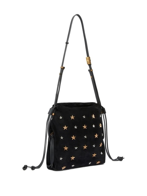 PINKO star-embellished suede shoulder bag - Black - zdjęcie produktu nr 2