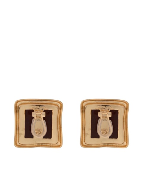 Cult Gaia square stud earrings - Brown - zdjęcie produktu nr 2