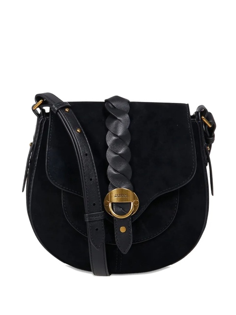 ISABEL MARANT Altay braided-detail saddle bag - Black - zdjęcie produktu nr 1