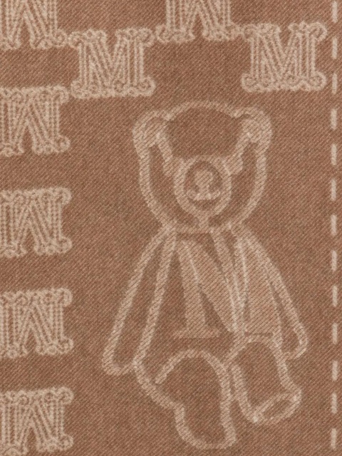 Max Mara teddy-motif cashmere scarf - Neutrals - zdjęcie produktu nr 2