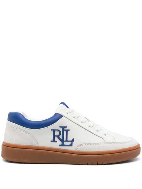 Lauren Ralph Lauren embossed-logo sneakers - White - zdjęcie produktu nr 1