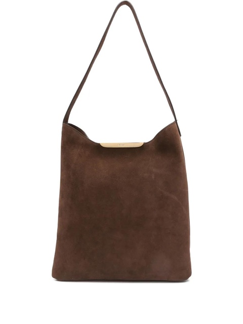 Elleme Gemini suede gold-bar shoulder bag - Brown - zdjęcie produktu nr 1