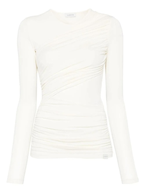 Lanvin ruched top - Neutrals - zdjęcie produktu nr 1