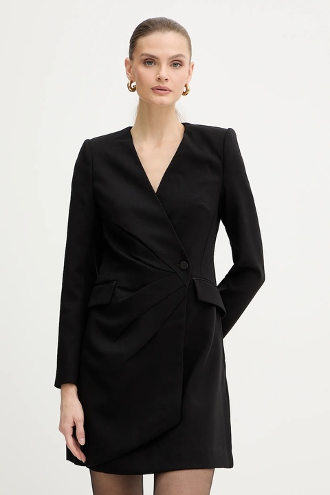 Morgan sukienka kolor czarny mini rozkloszowana RCLIF - zdjęcie produktu nr 1