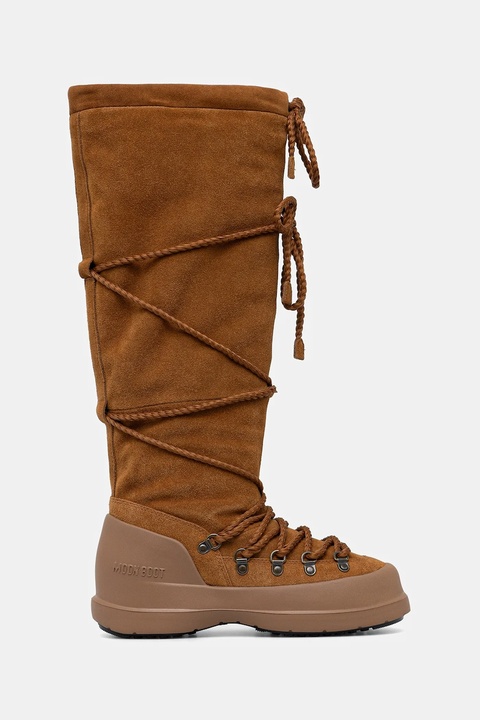 Moon Boot śniegowce zamszowe MB LUNA BOOT EXTRA SUEDE kolor brązowy 80D2480200 M008 - zdjęcie produktu nr 2