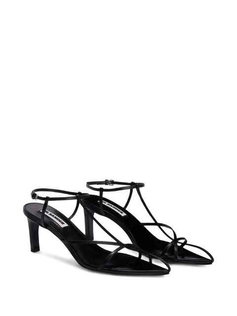 Jil Sander interwoven-straps pointed-toe pumps - Black - zdjęcie produktu nr 2