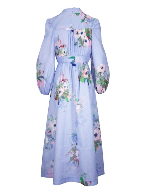 ZIMMERMANN Everly midi dress - Blue - zdjęcie produktu nr 2