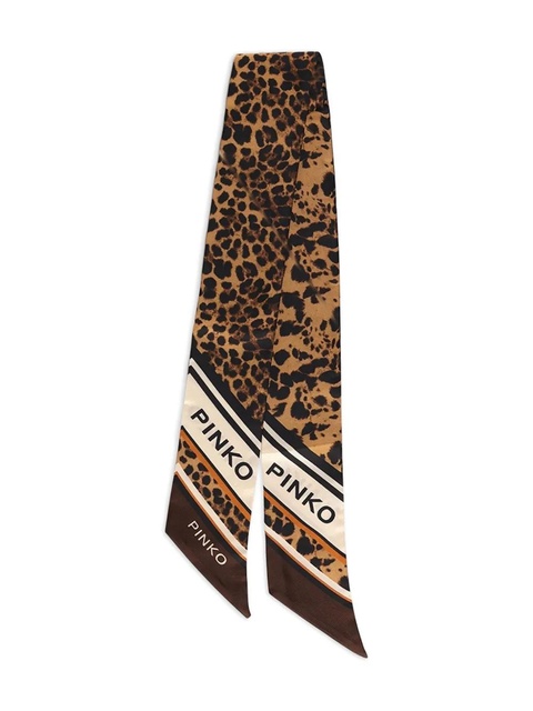 PINKO leopard print scarf - Brown - zdjęcie produktu nr 1