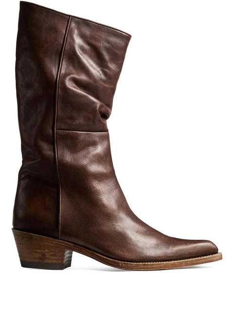 KHAITE 35mm Clive pointed-toe boots - Brown - zdjęcie produktu nr 1
