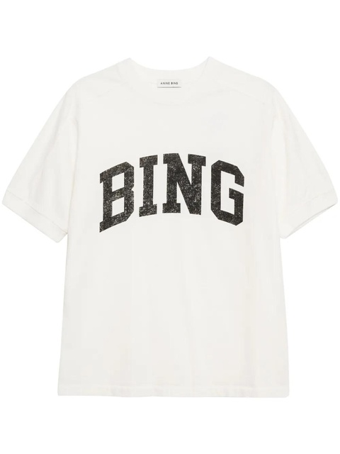 ANINE BING Jaylin cotton T-shirt - White - zdjęcie produktu nr 1