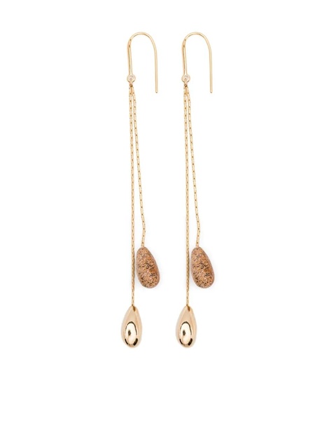 ISABEL MARANT Imala gold-chain stone earrings - zdjęcie produktu nr 1