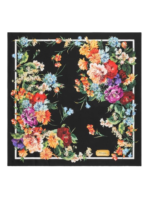 Dolce & Gabbana silk scarf - Black - zdjęcie produktu nr 1